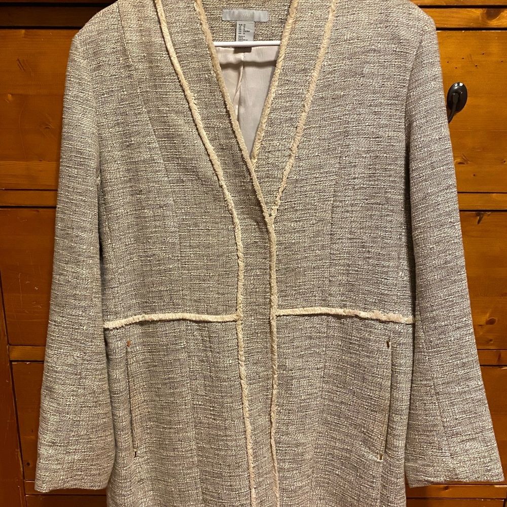 H&M Beige Tweed Jacket - Picture 6 of 6